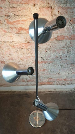 Vintage Silver Floor Lamp, 1970s