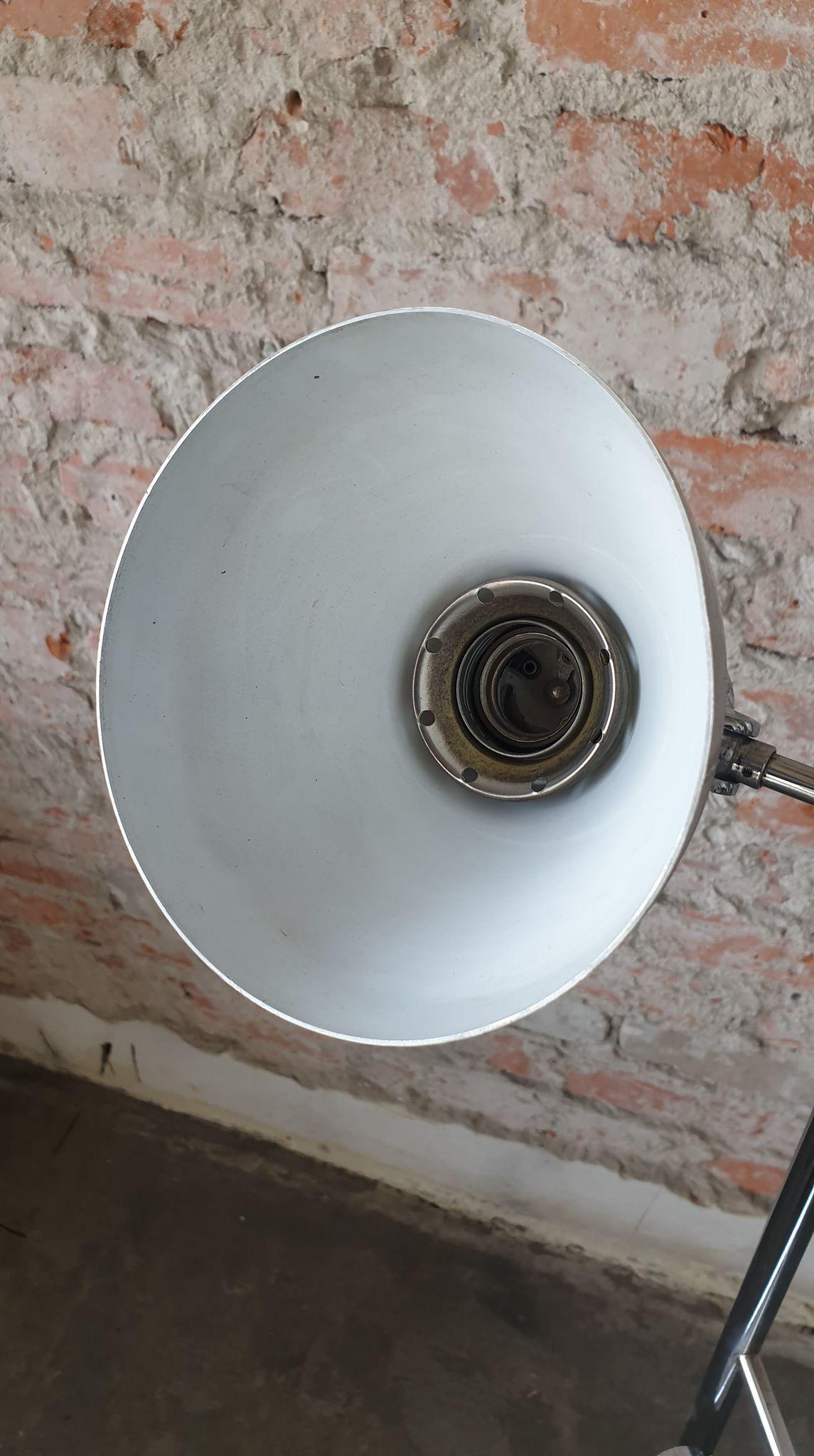Late 20th Century Vintage Silver Floor Lamp, 1970s For Sale