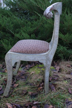 Vintage Silver Foil Chair