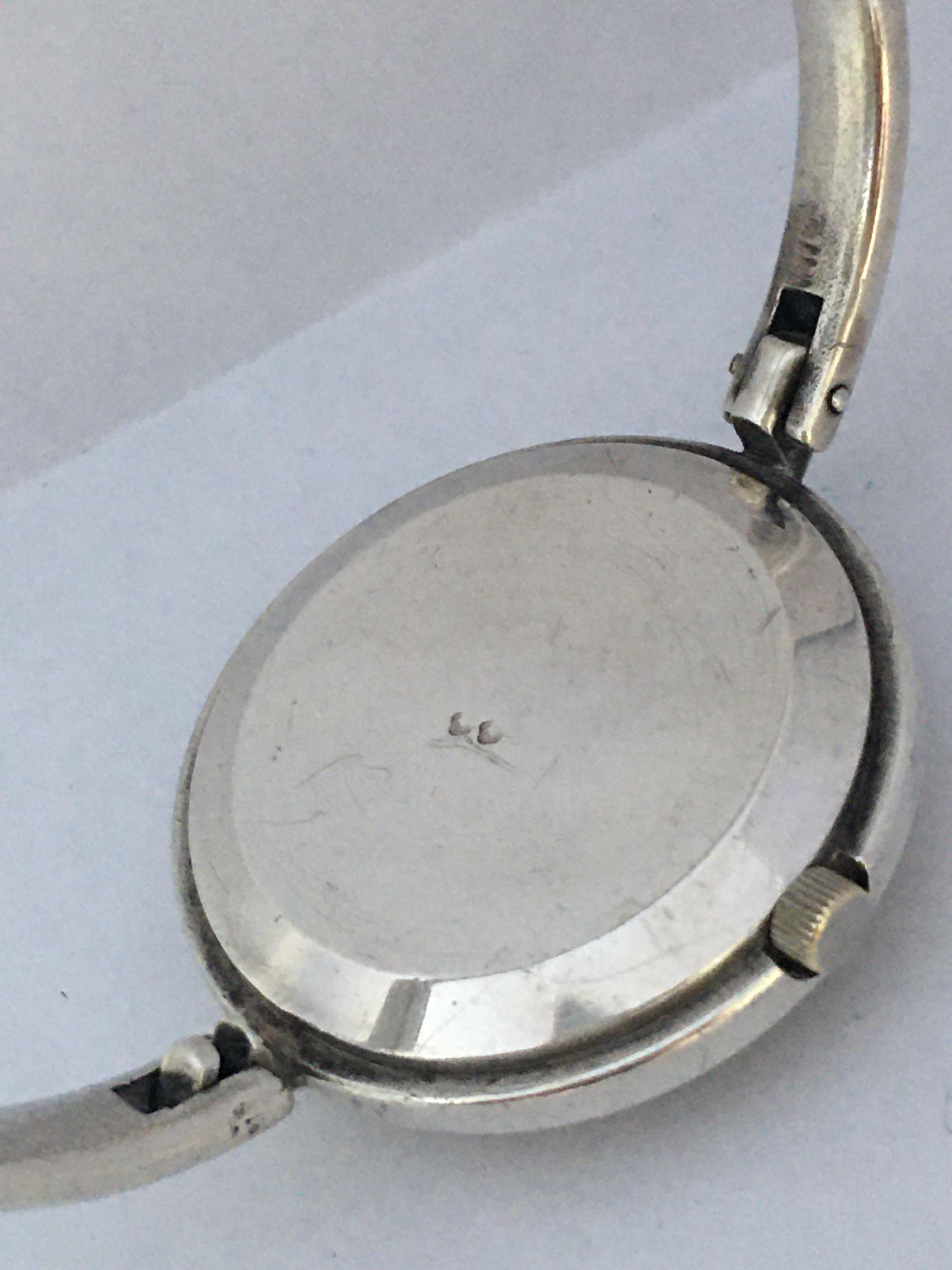 Vintage Silver Fred Ladies Mechanical Watch For Sale 3
