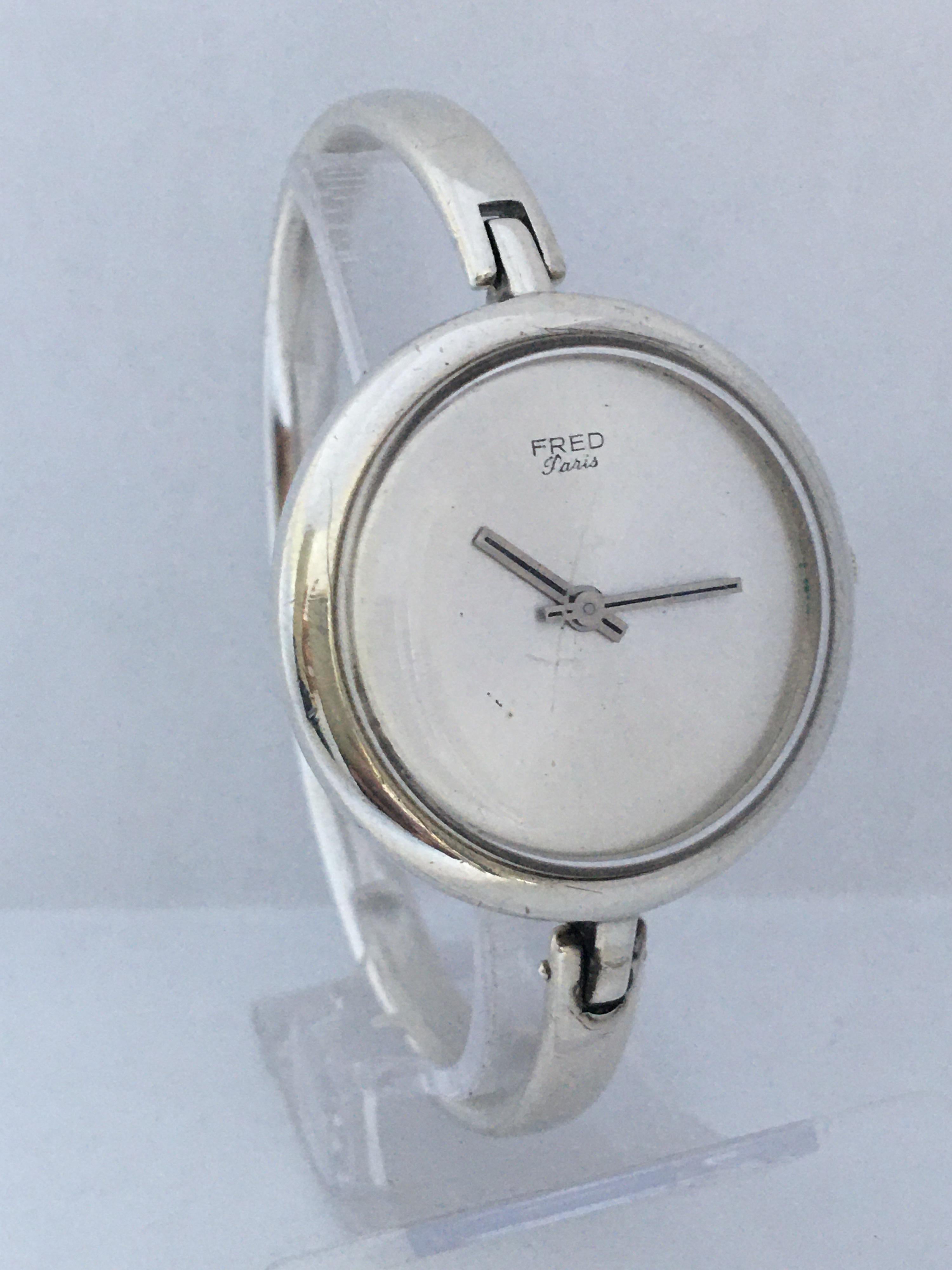 Vintage Silver Fred Ladies Mechanical Watch For Sale 5