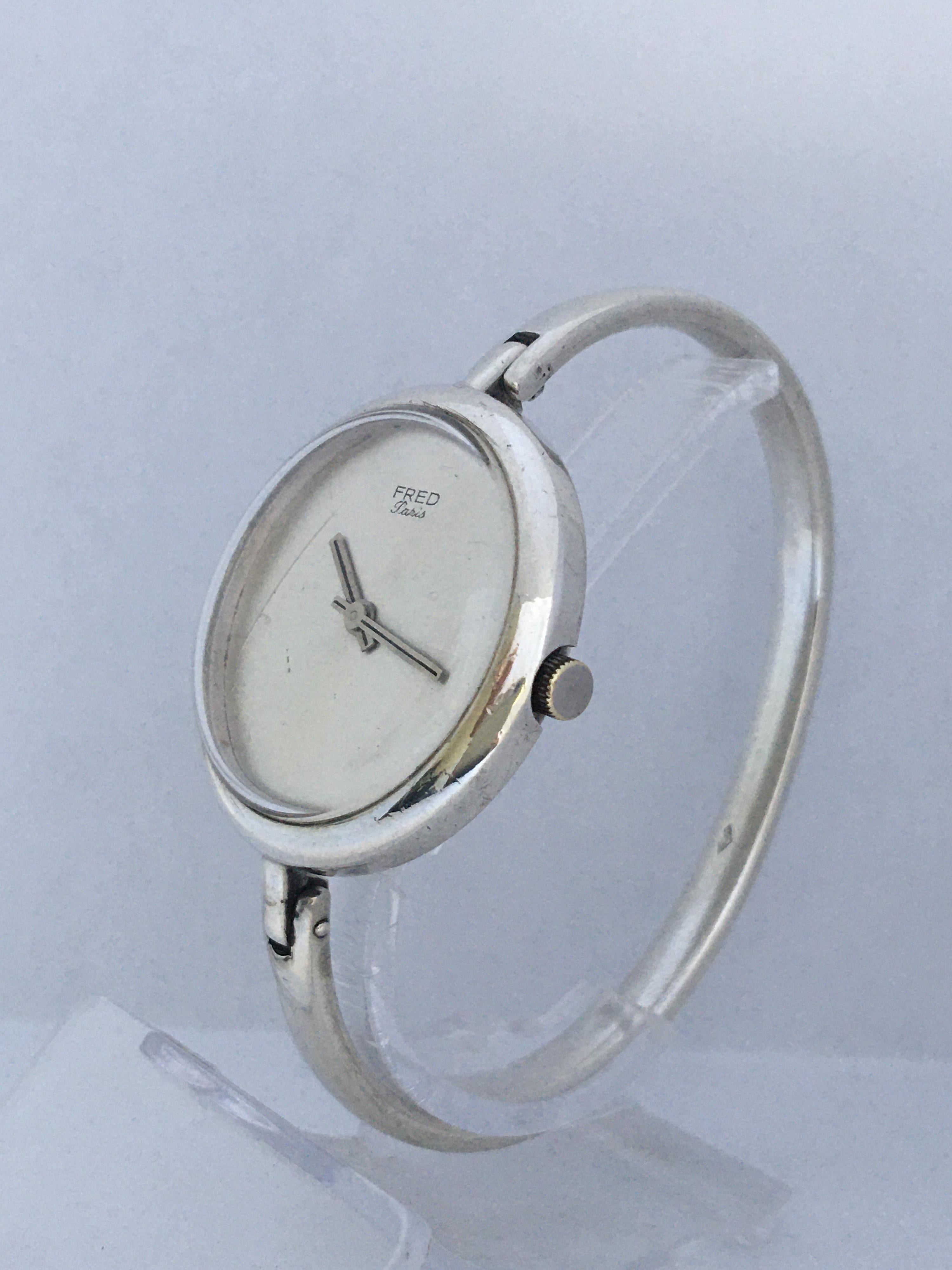 Vintage Silver Fred Ladies Mechanical Watch For Sale 6