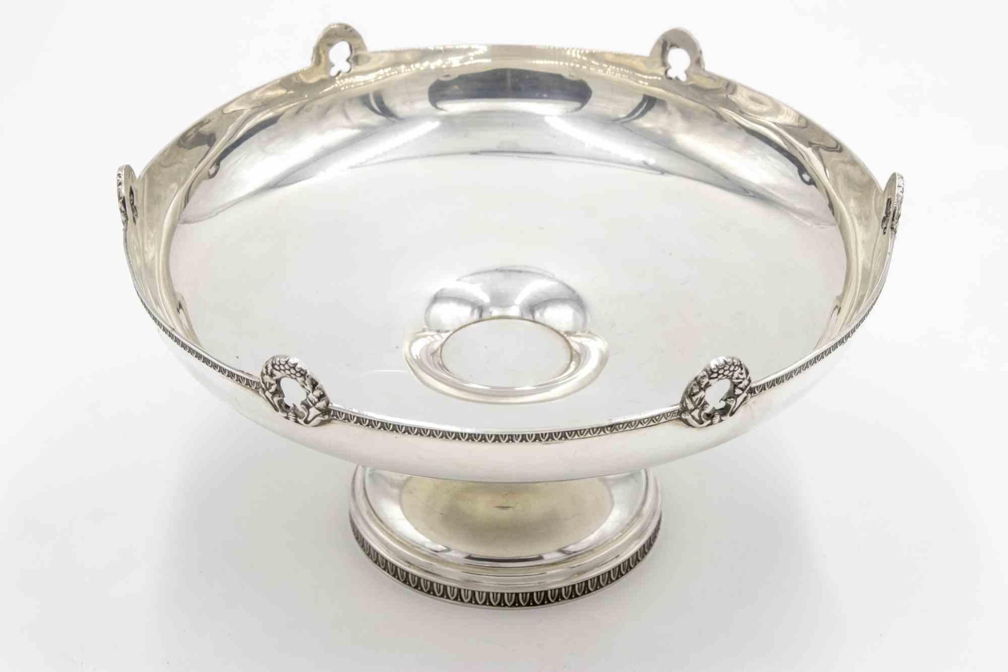 Vintage Silber Obst Stand, taly, Mitte 20. Jahrhundert im Angebot 1