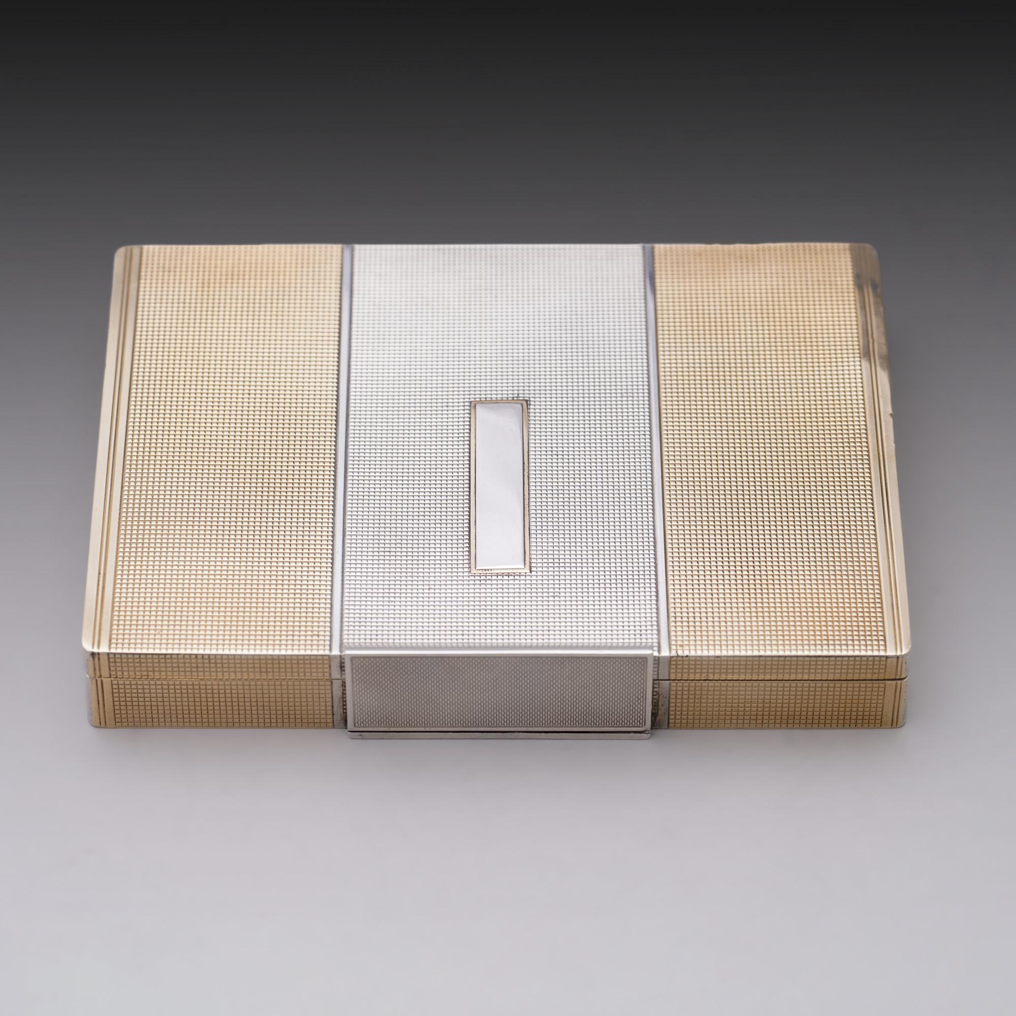 Silbervergoldetes kompaktes Etui von Asprey im Angebot 1