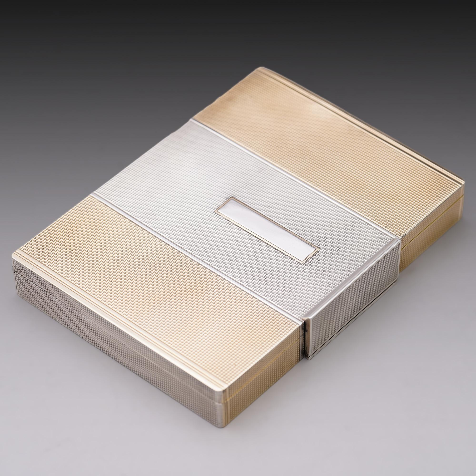 Silbervergoldetes kompaktes Etui von Asprey im Angebot 2