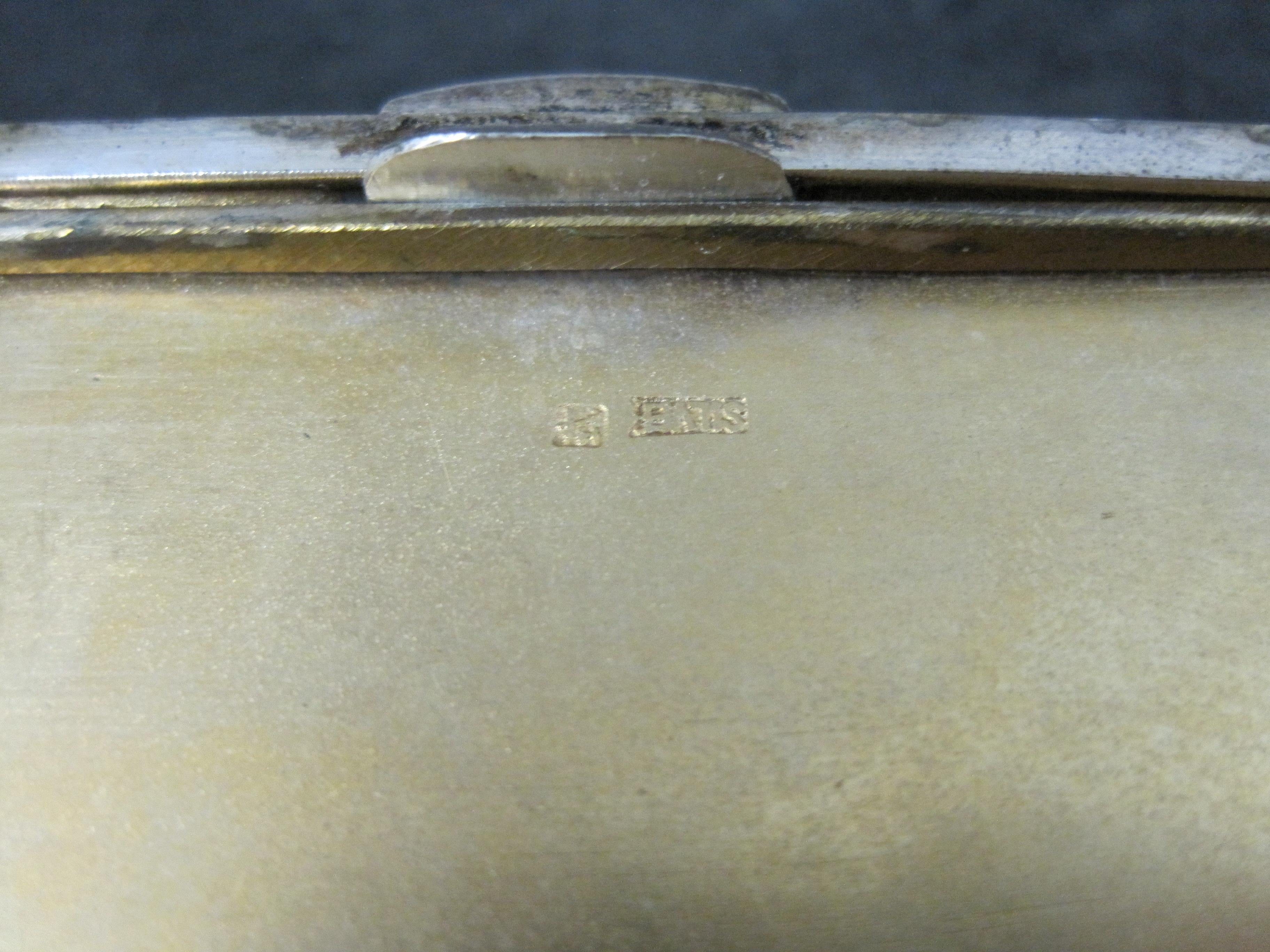 Vintage Silver Hand Chased Dragon Cigarette Case For Sale 11