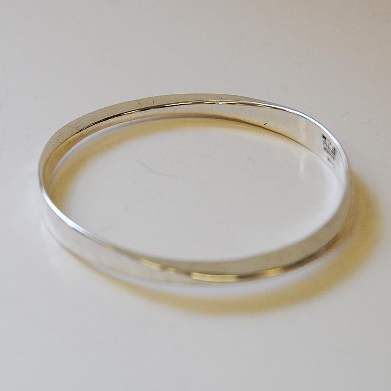 Norwegian Vintage Silver Hand-Hammered Armring by Tone Vigeland, Plus, Norway, 1960s