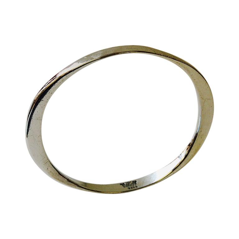 Vintage Silver Hand-Hammered Armring by Tone Vigeland, Plus, Norway, 1960s