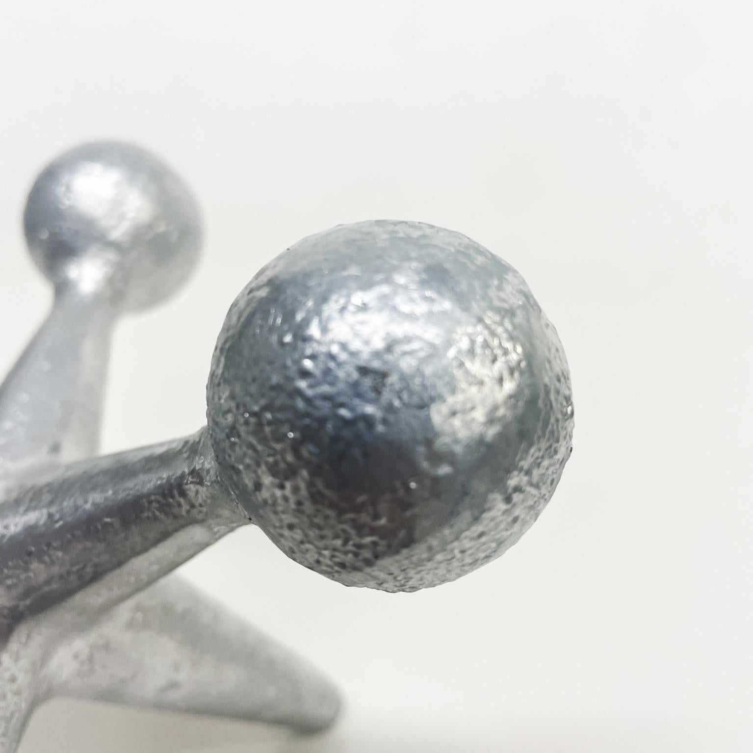 Mid-20th Century 1960s Silver Jack Bookend Modern Pop Art George Nelson Design Line CA For Sale