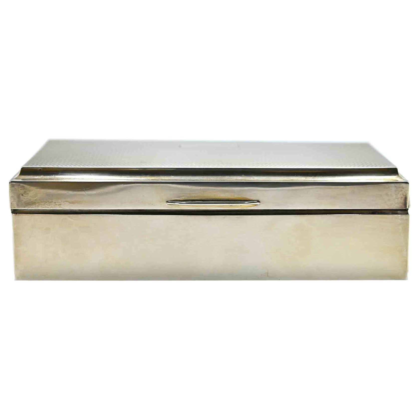 Scatola per gioielli in argento vintage - Birmingham UK, 1925