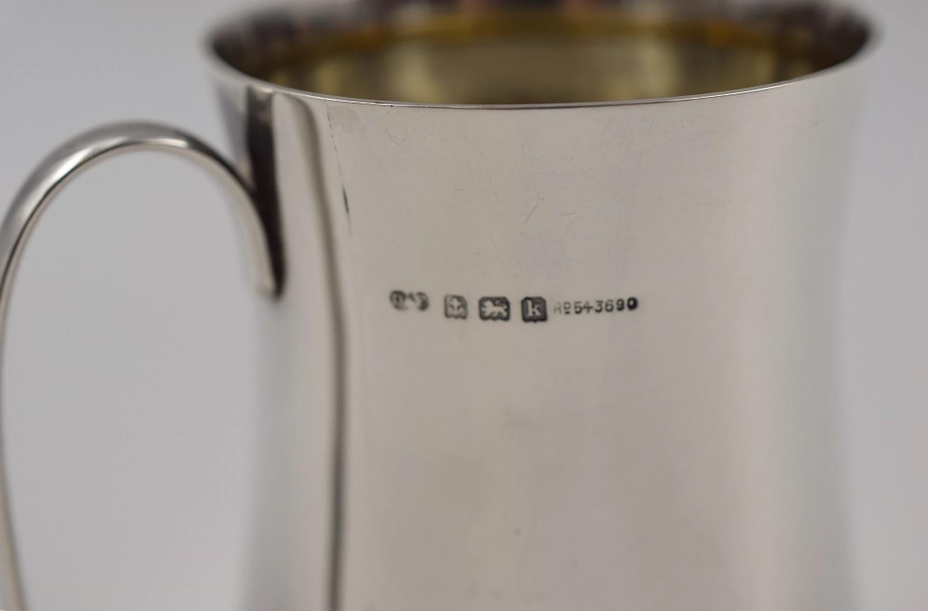 Modern Vintage Silver Jug, Late 20th Century For Sale