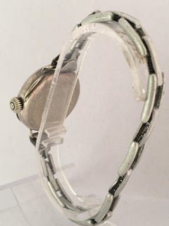 Vintage Silver Ladies Mechanical Trench Watch