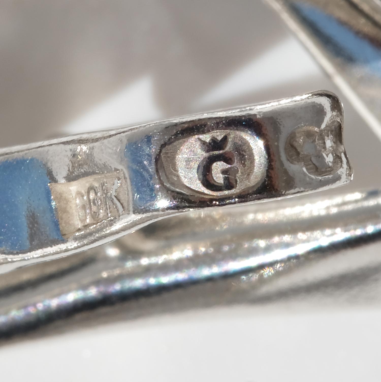 Collana d'argento vintage A Link di Göran Kuhlin del 1971 in vendita 6