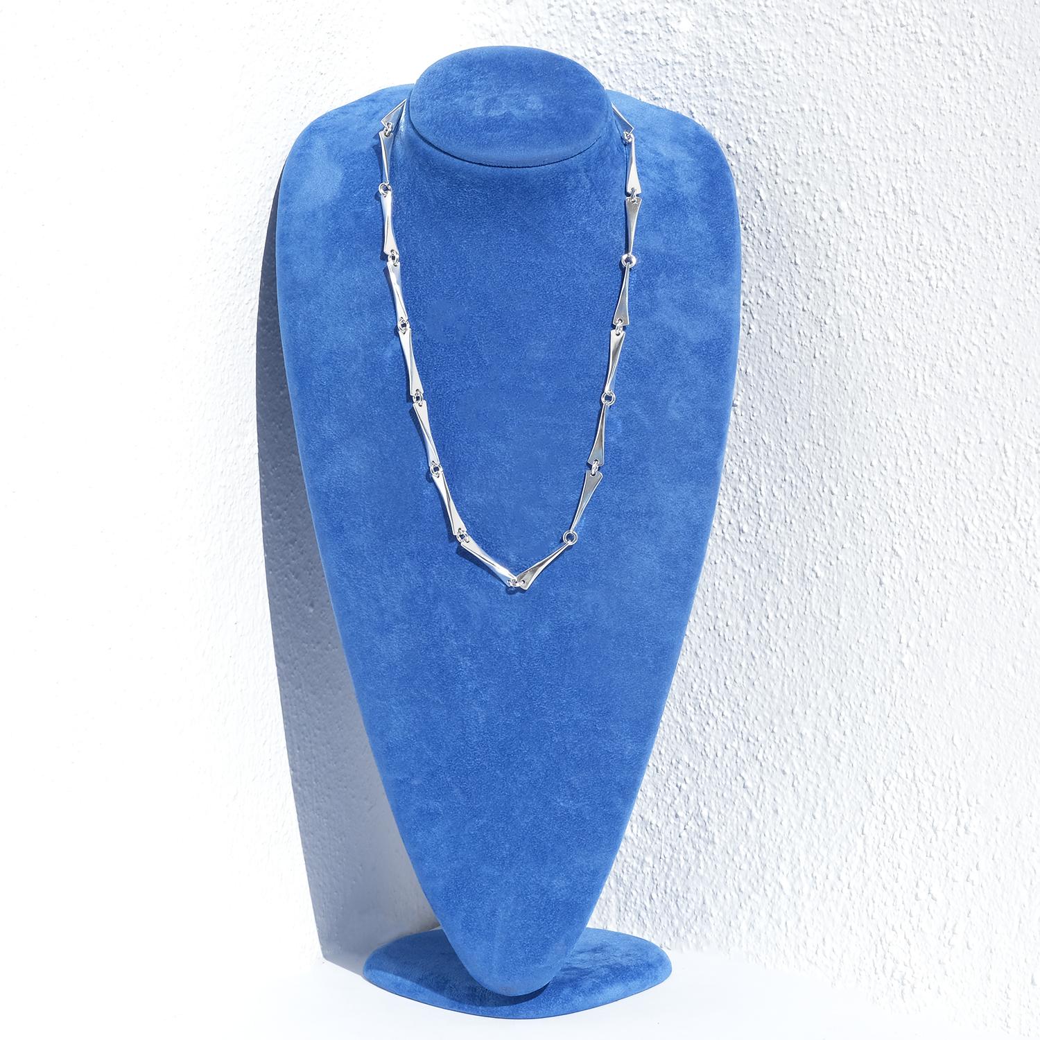 Collana d'argento vintage A Link di Göran Kuhlin del 1971 in vendita 2