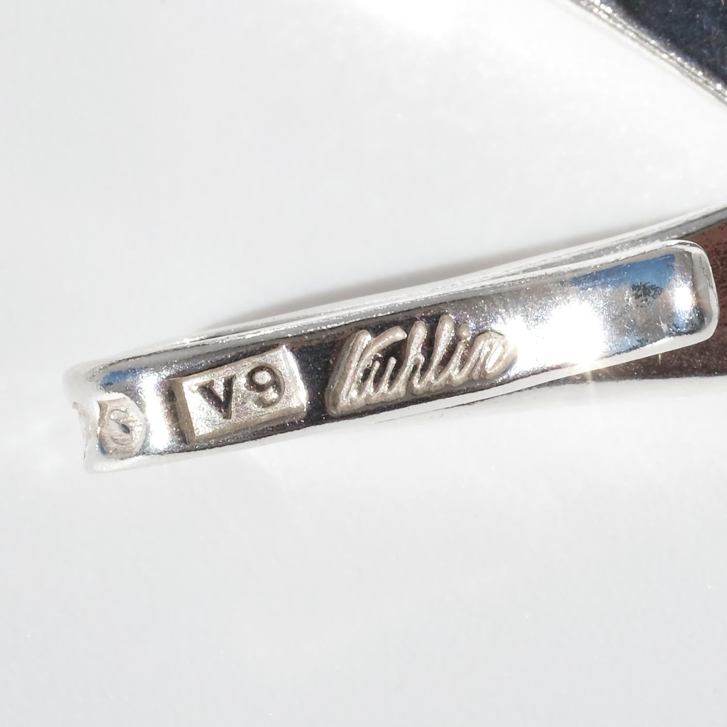 Collana d'argento vintage A Link di Göran Kuhlin del 1971 in vendita 4
