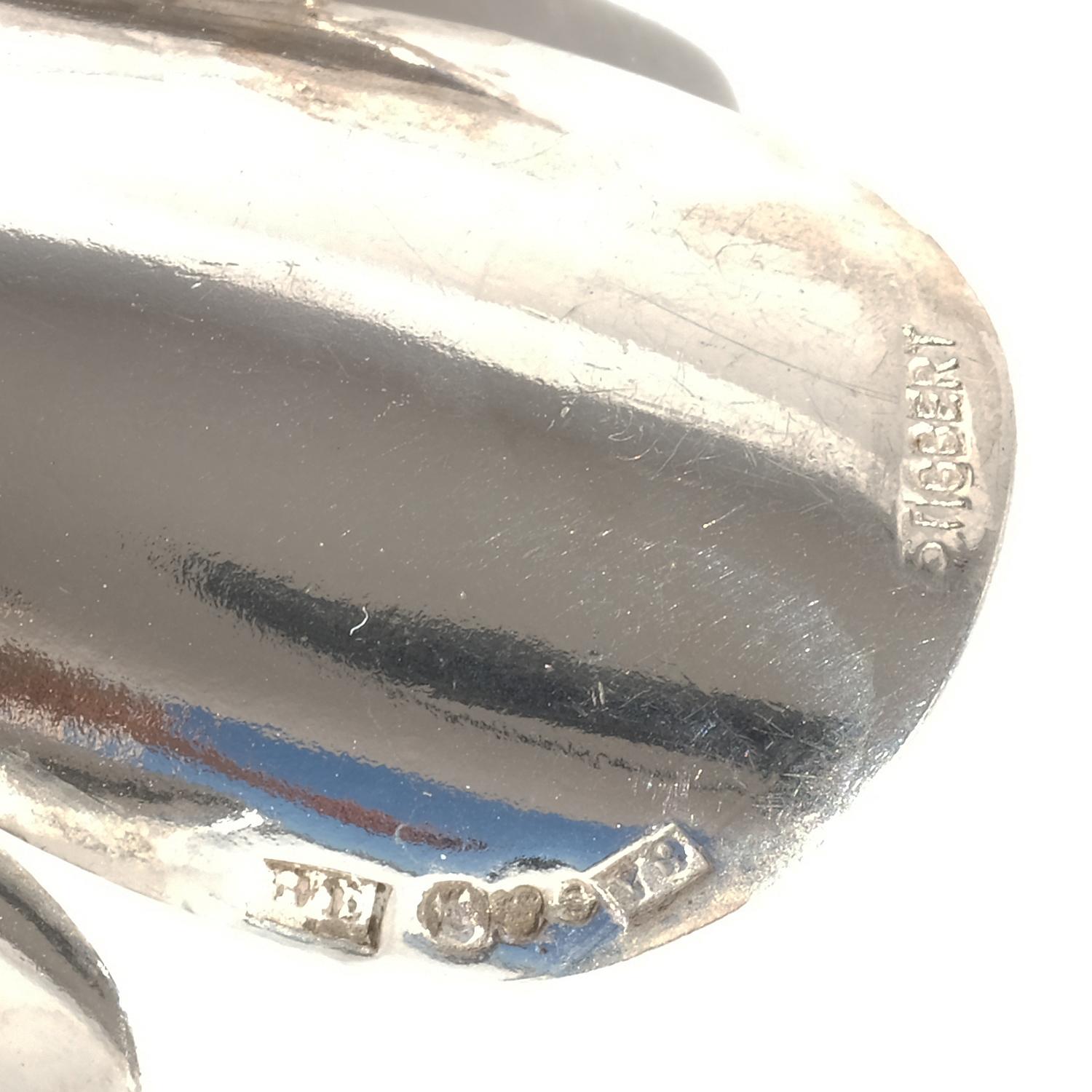 Anello da collo in argento vintage con ciondolo di Ateljé Stigbert del 1973 in vendita 2