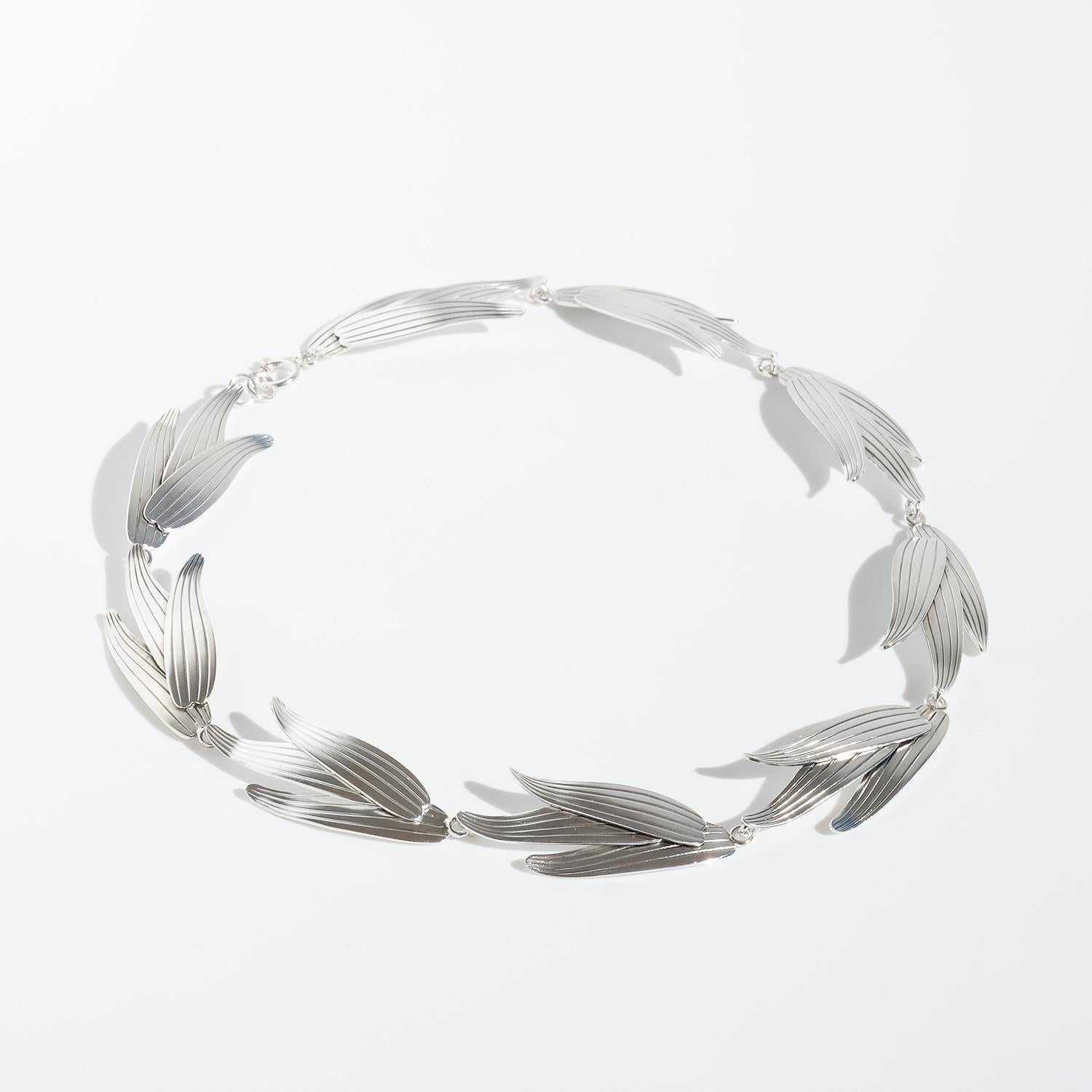 Women's or Men's Vintage silver necklace made 1945 by Ateljé Stigbert. For Sale