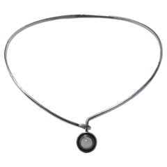 Retro silver necklace made in Finland 1960.