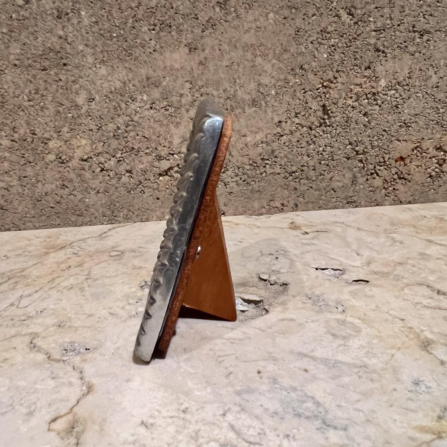 Silberner Vintage-Bilderrahmen aus Aluminiumholz (20. Jahrhundert) im Angebot