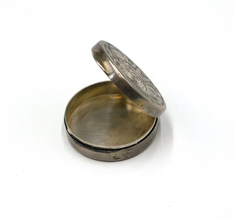 Vintage Silver Pillbox, Italy, 20th Century at 1stDibs