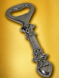 Vintage Silver Plate Bottle Opener Breweriana Barware Boxed Widmann Antik