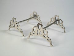 Vintage Silver Plate Carving Set Knife Rests - United Kingdom - Mid 20th Century
