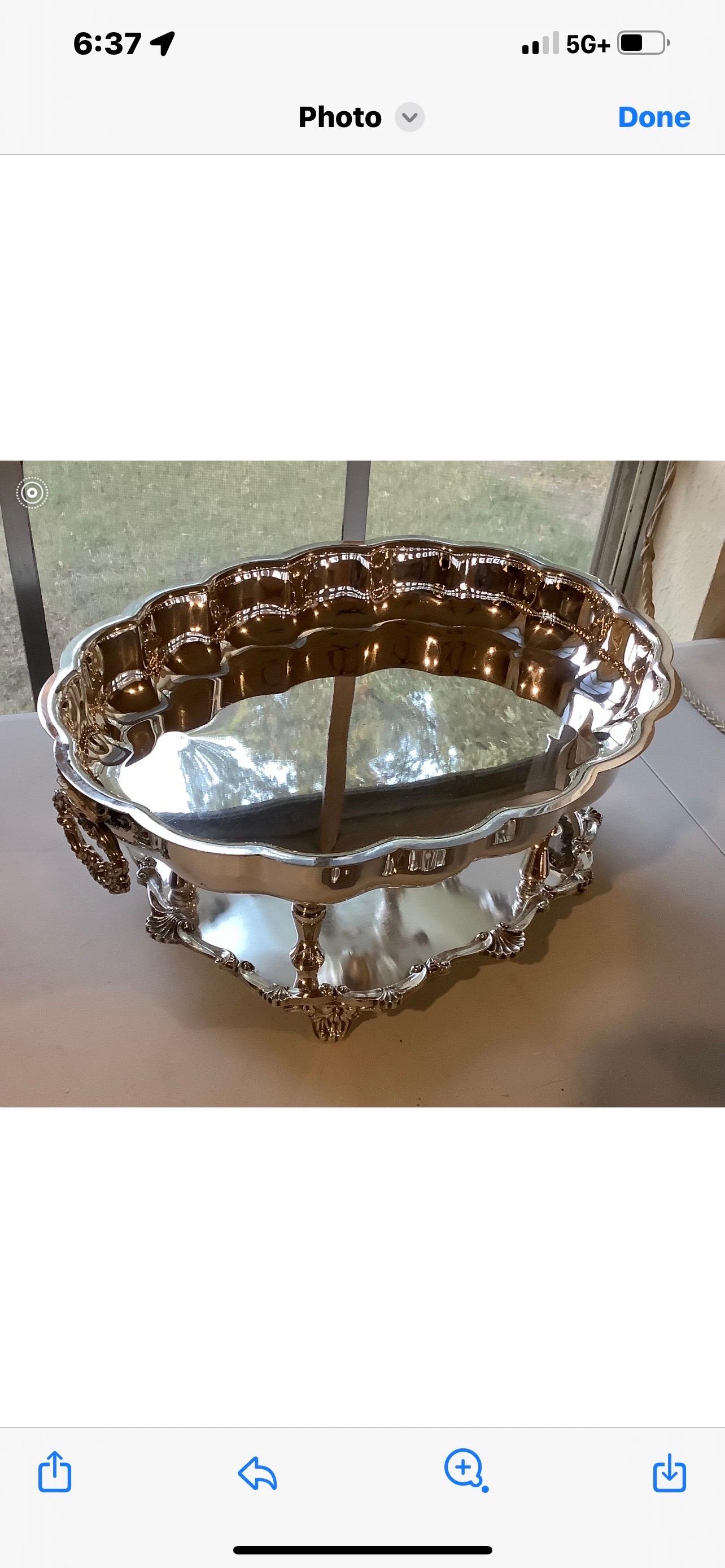 Sartén de plata vintage Inglés en venta