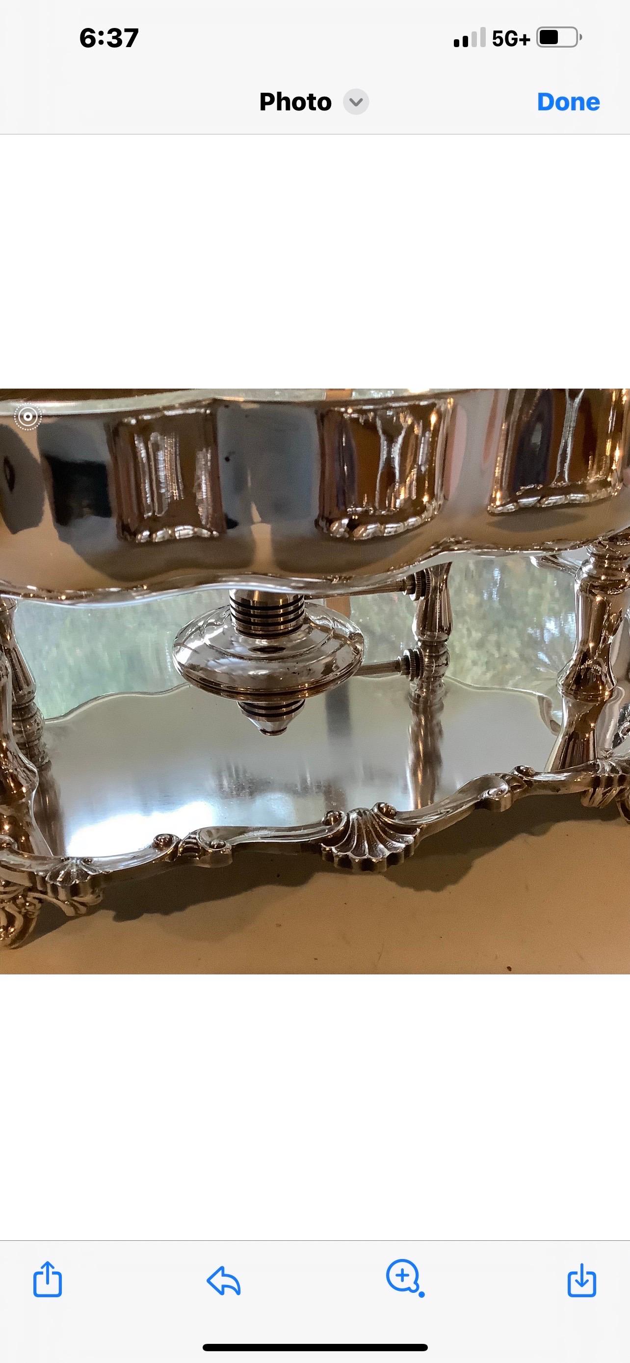 Sartén de plata vintage en venta 1