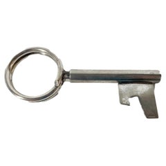 Vintage Silver Plate Corkscrew / Bottle Opener in the Form of a Key by Napier