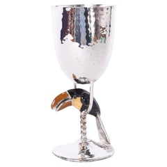 Retro Silver Plate Cup or Chalice by Emilia Castillo