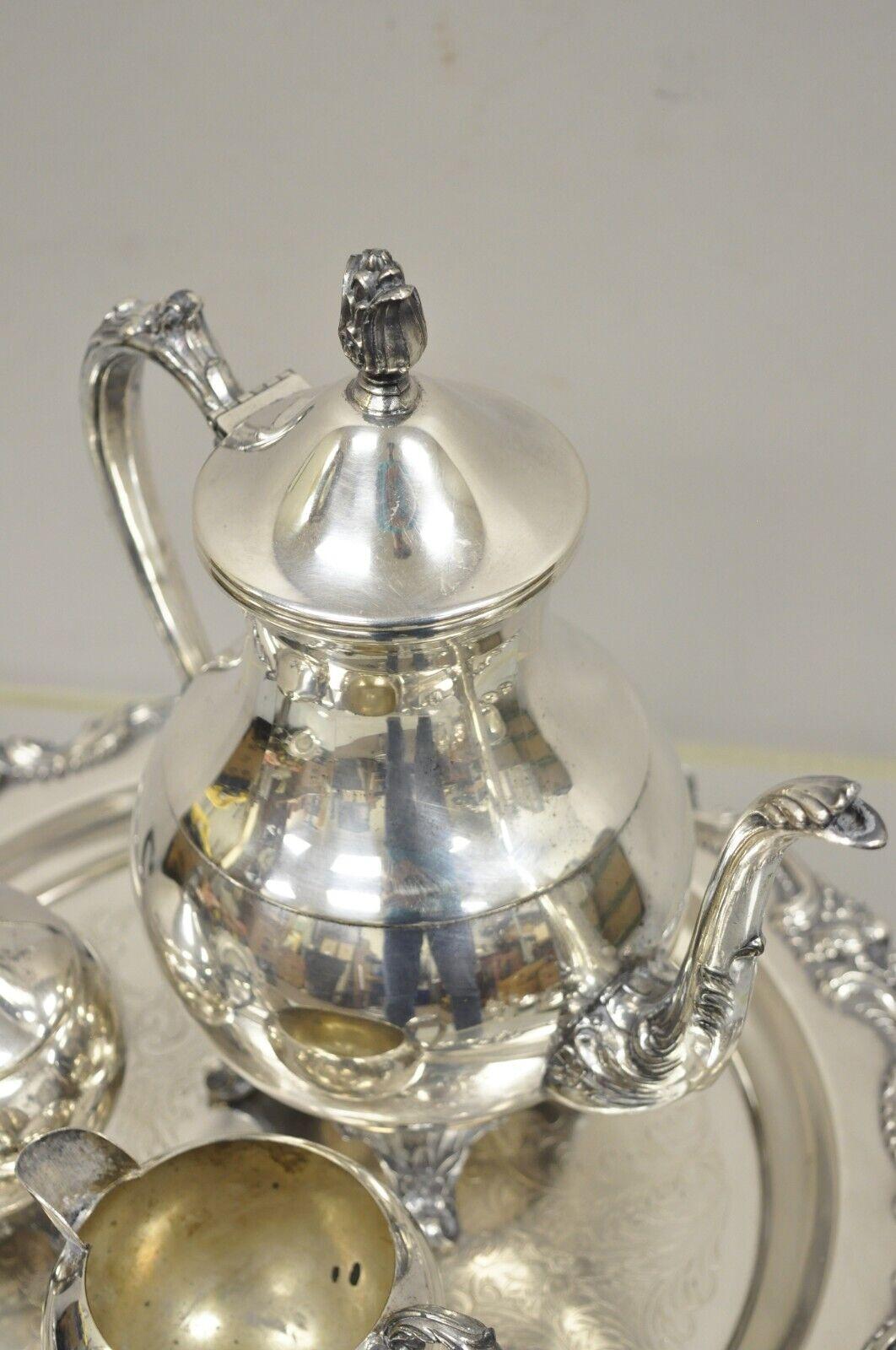 silver plated tea set