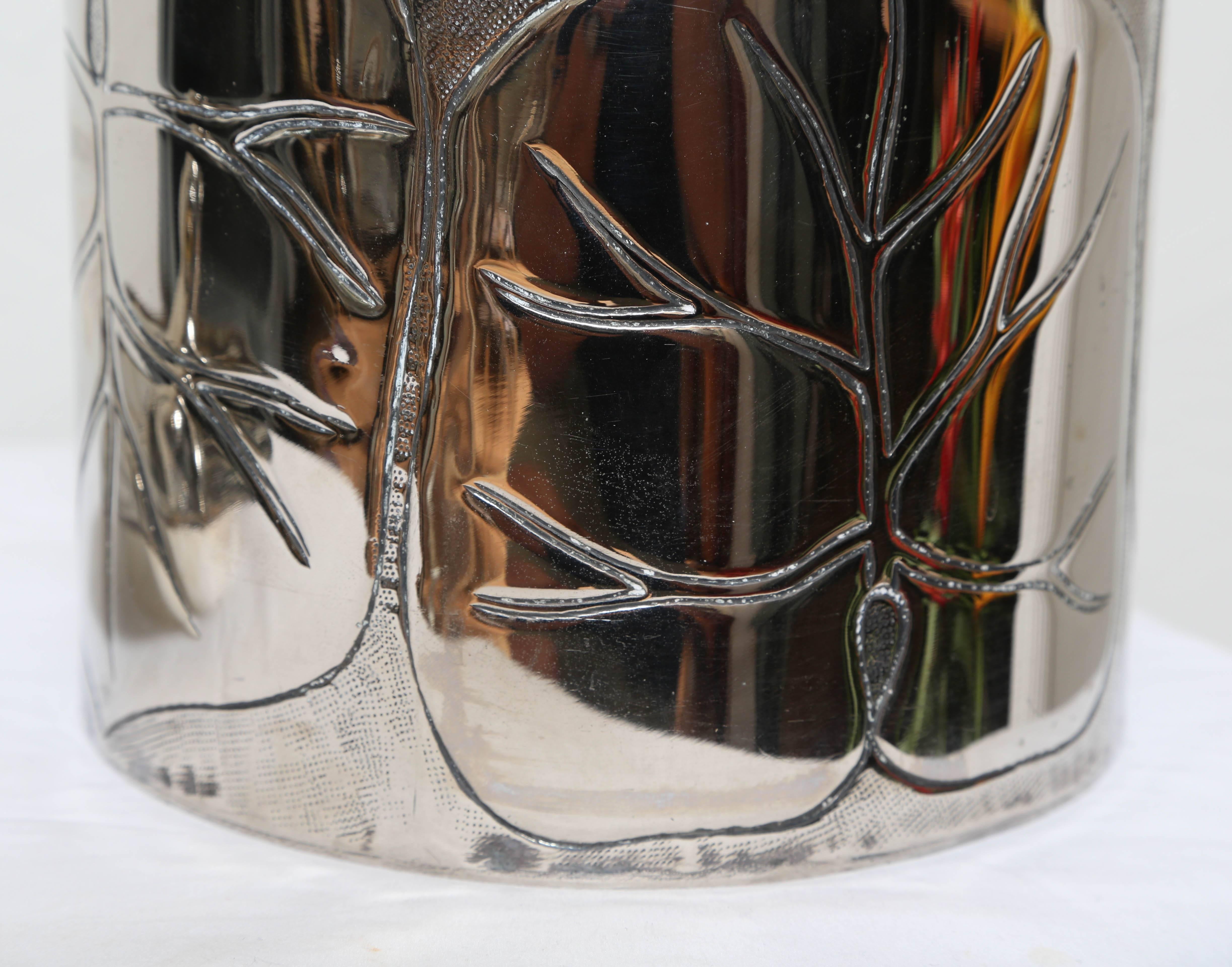 Vintage Silver Plate Frog Ice Bucket 3