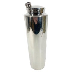 Vintage Silver Plate Skyscraper Cocktail Shaker by English Silver Mfg Corp