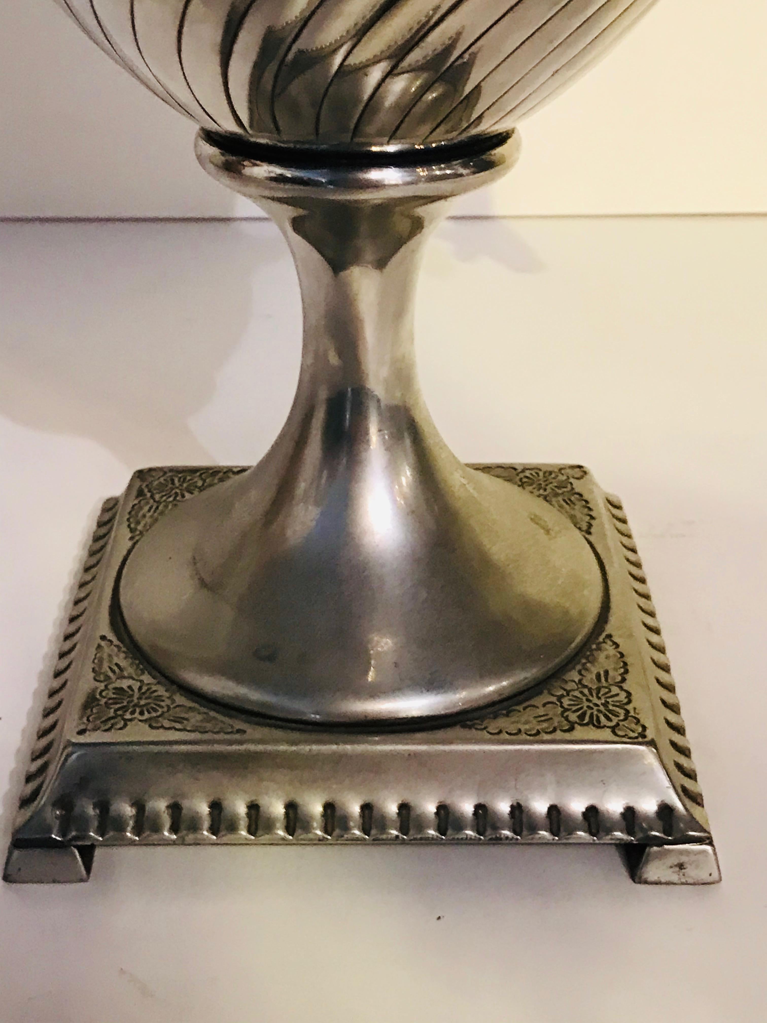 Vintage Silver Plate Tea Urn For Sale 4