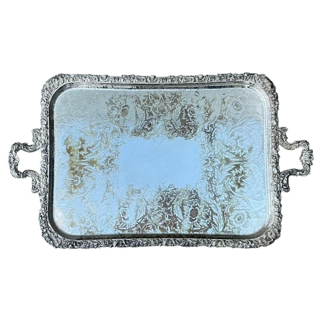 Vintage Silver Plate Tray
