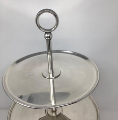 Vintage Silver Plated 3-Tier Dessert Stand