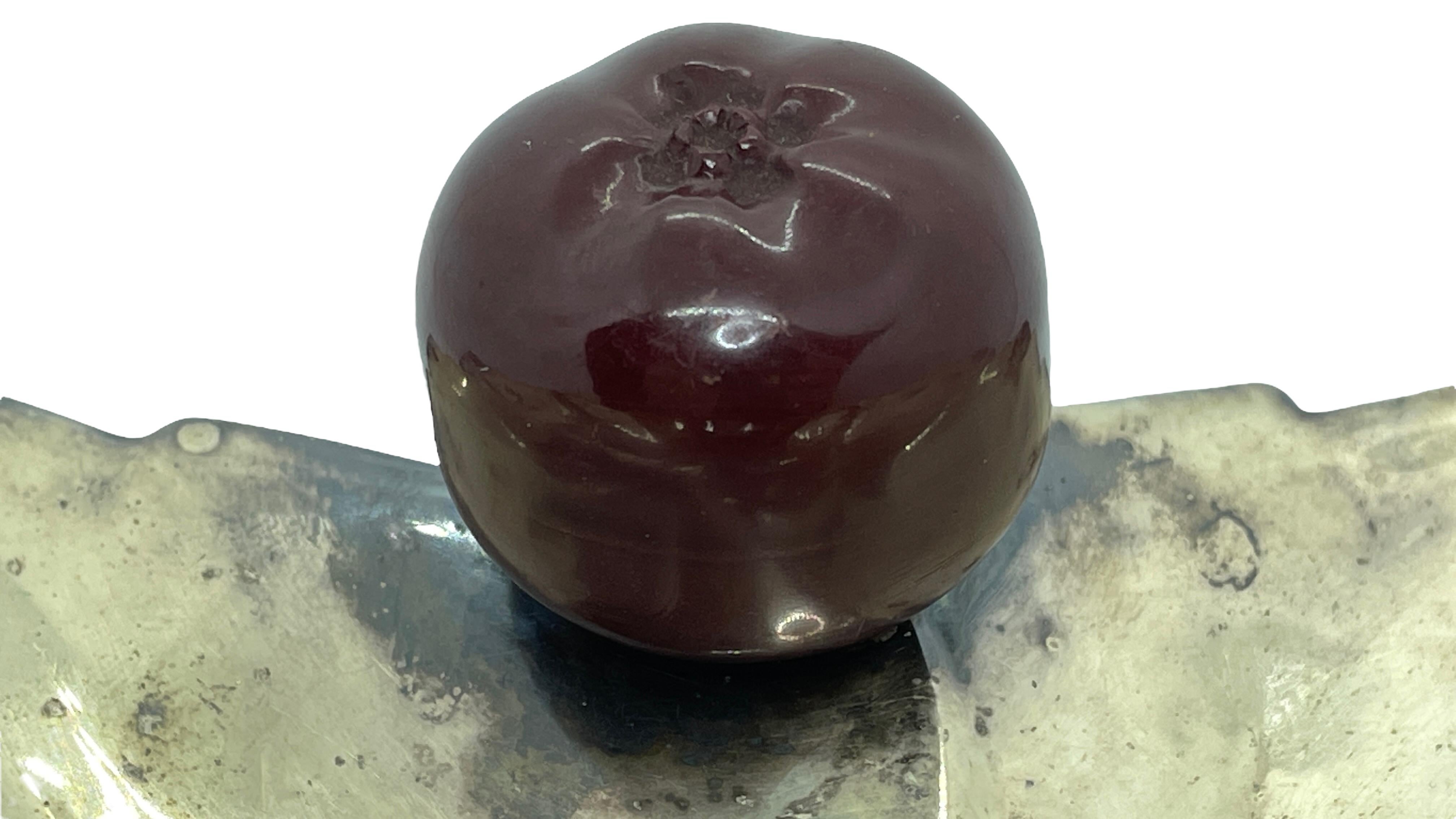 Frutero de bellota chapado en plata vintage, Suecia en venta 2