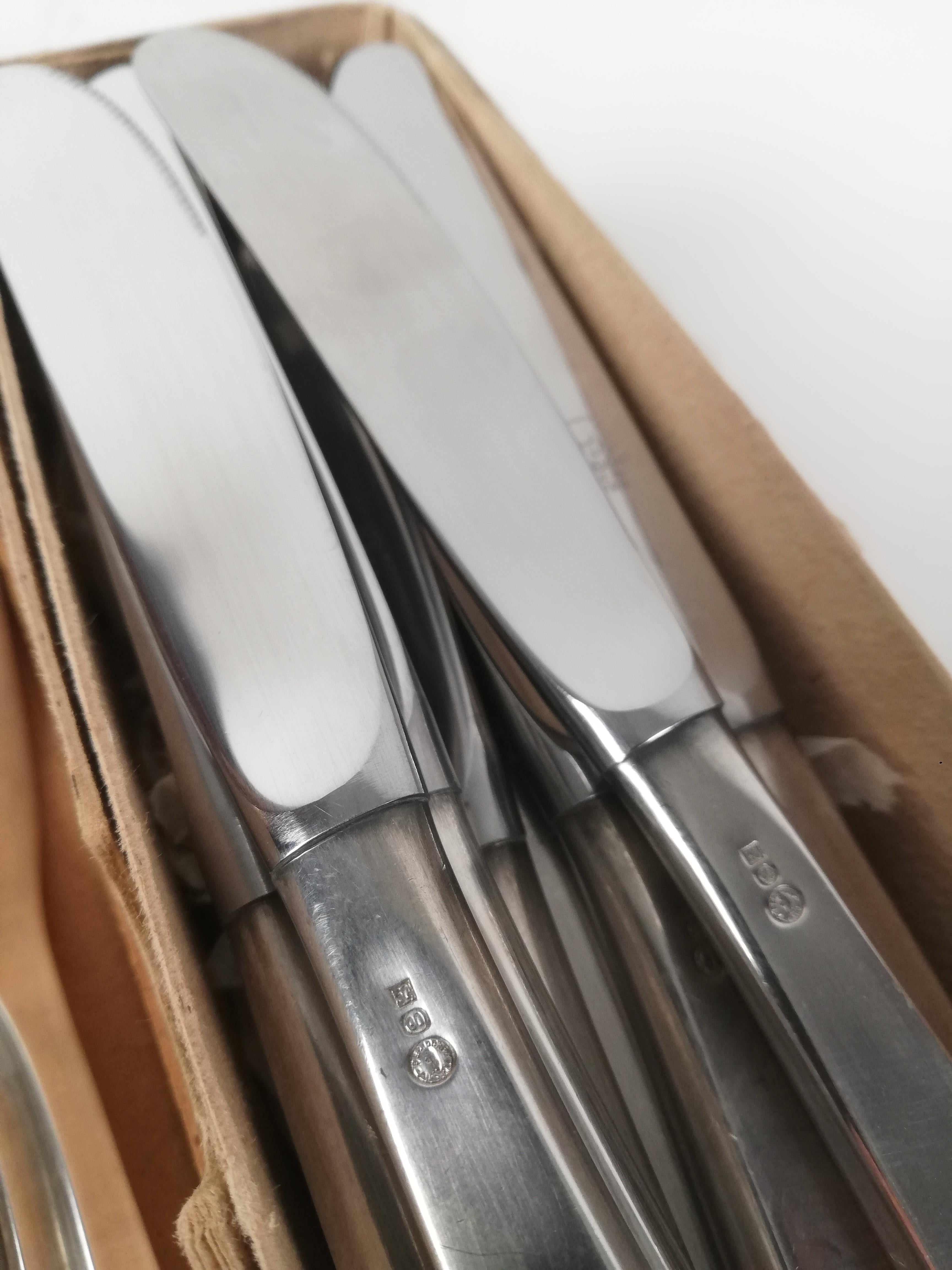 Vintage Silver-Plated Alpacca Cutlery Set by Berndorf, Austria, 1964, Set of 49 2