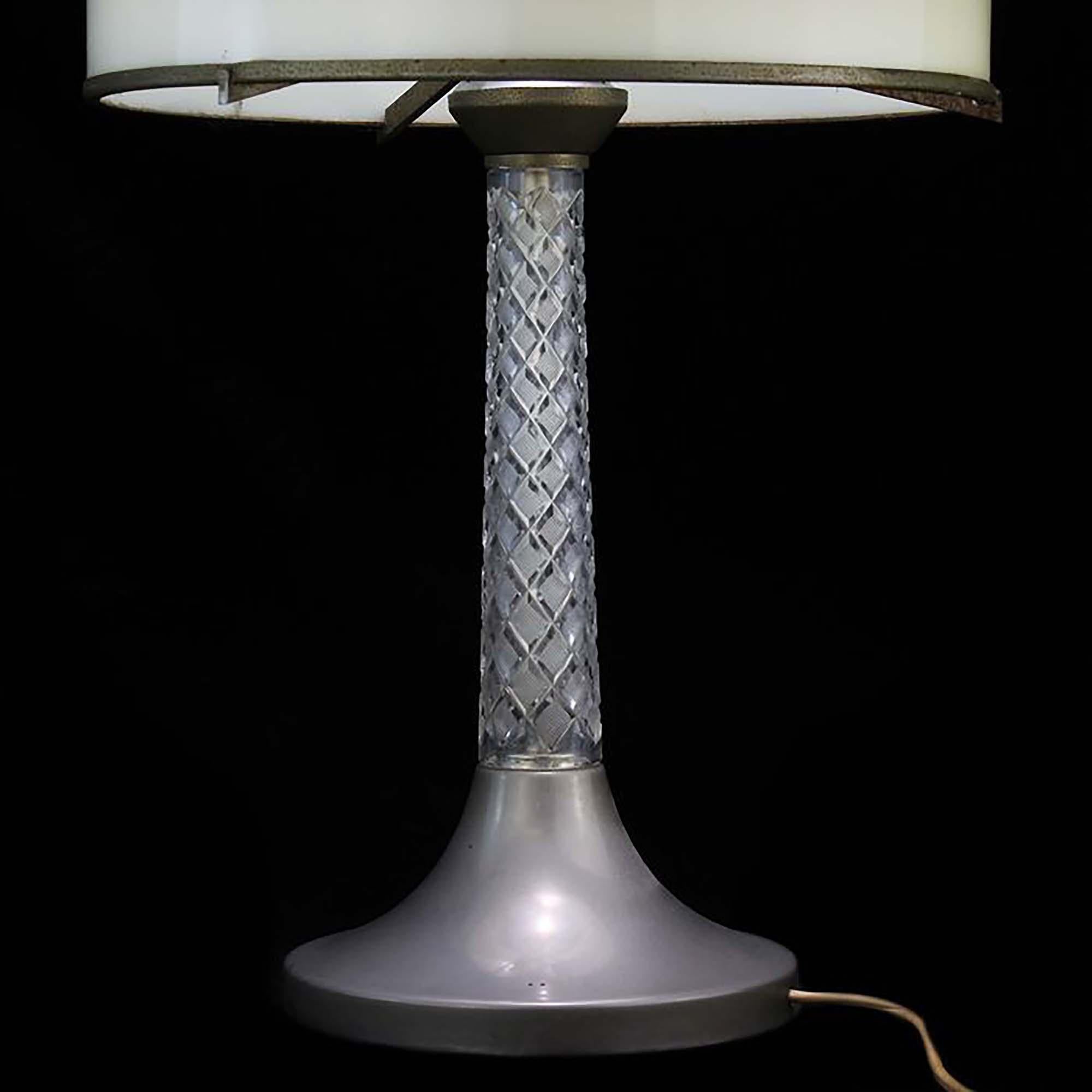 silver crystal table lamps