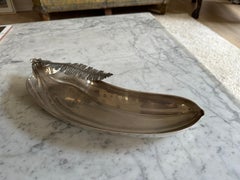 Vintage Silver-Plated Banana-Shaped Tray, Italy 1970s – Hollywood Regency Style