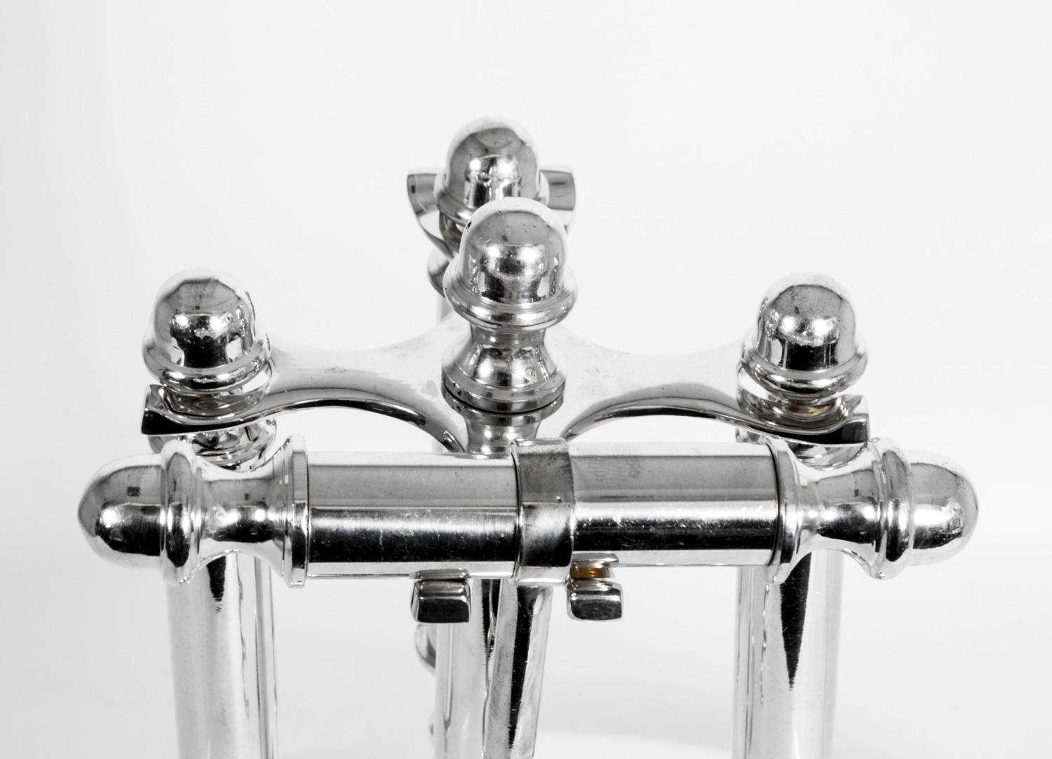 Set di accessori da bar d'epoca placcati in argento Apribottiglie cavatappi 20° secolo in vendita 5