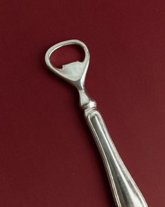 Vintage Silver Plated Bottle Opener with Classic Minimal Design, 1960s