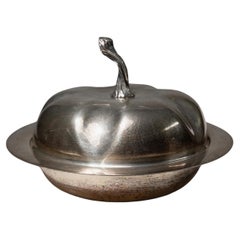 Vintage Silver Plated Bowl with Lid, 1940s