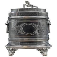 Antique Silver Plated Box by Domney and Brown Birmingham, England, 19th Century