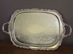 Vintage Silver-Plated Butler Tray "Countess" Pattern by International silver Co.