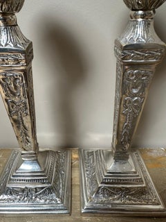 Vintage Silver-Plated Candle Sticks, C. 1960