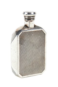 Vintage Silver plated car Radiator Hip Flask by James Dixon