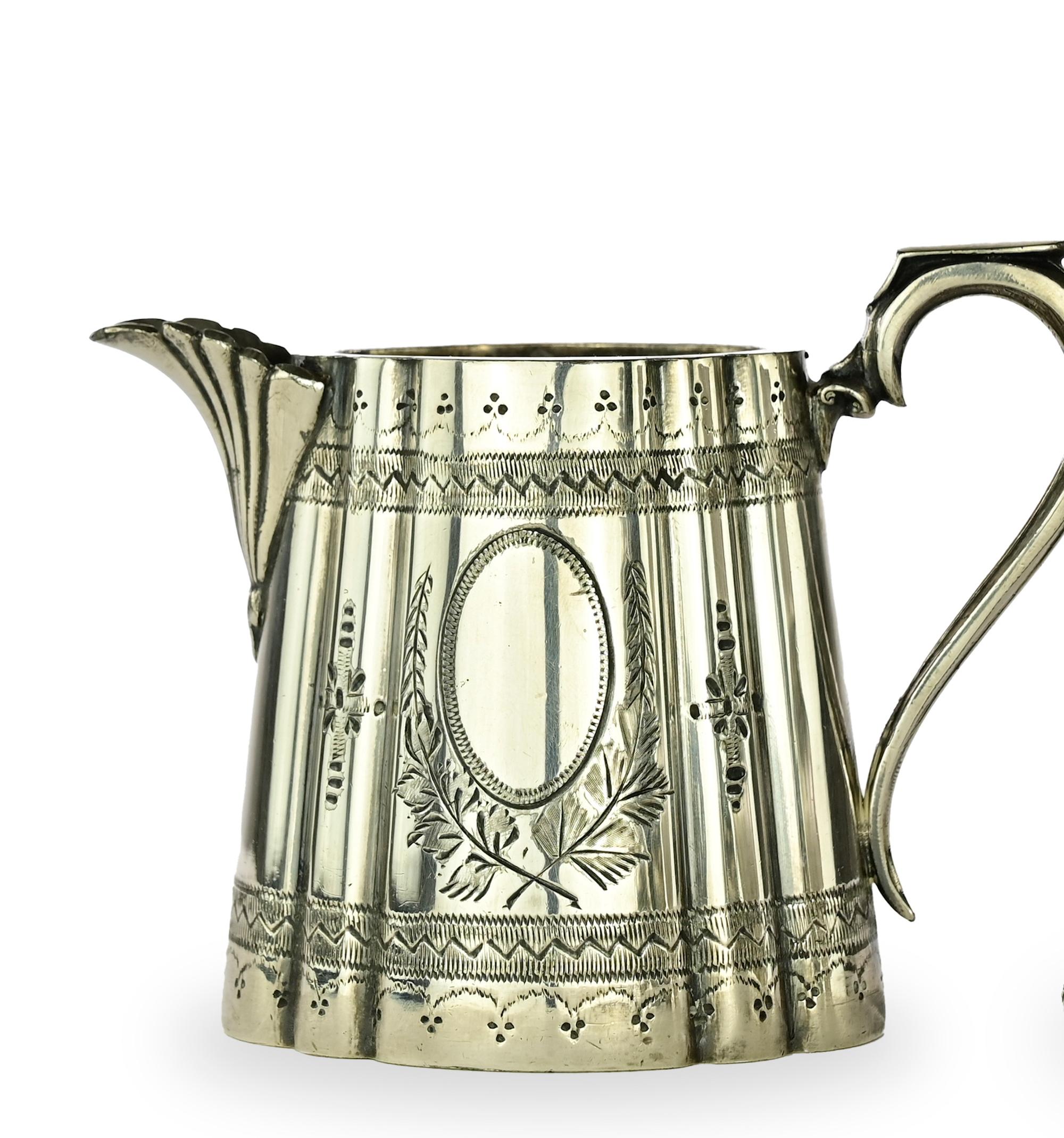 Jarra vintage bañada en plata, finales del siglo XIX Italiano en venta