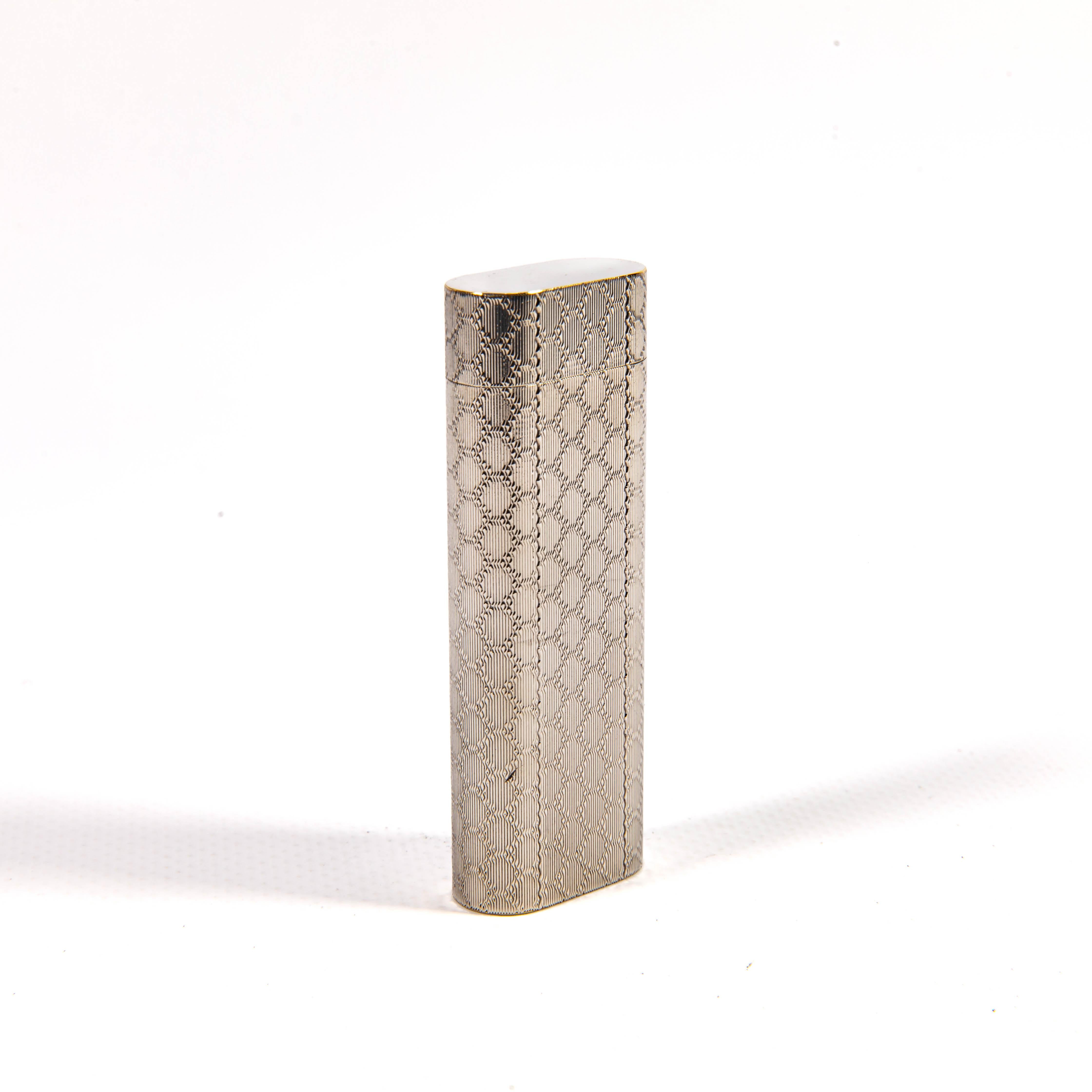 Vintage A Silver Plated CARTIER Les Must Lighter 1970s Excellent état - En vente à DELFT, NL