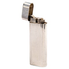 Vintage Silver Plated CARTIER Les Must Lighter 1970s